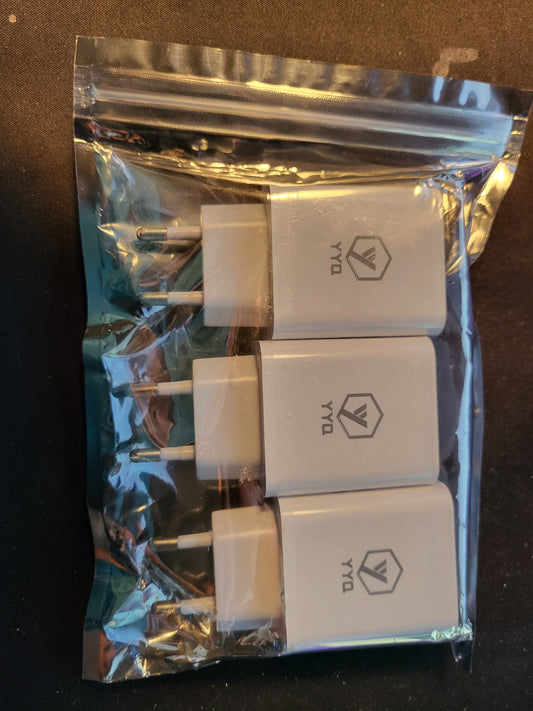 20W USB C-lader, (3-pakning)