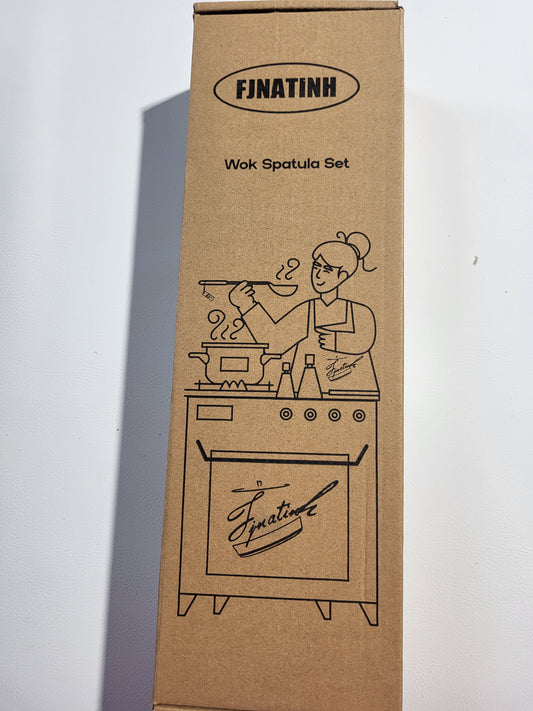 4-delt redskapssett i rustfritt stål wook